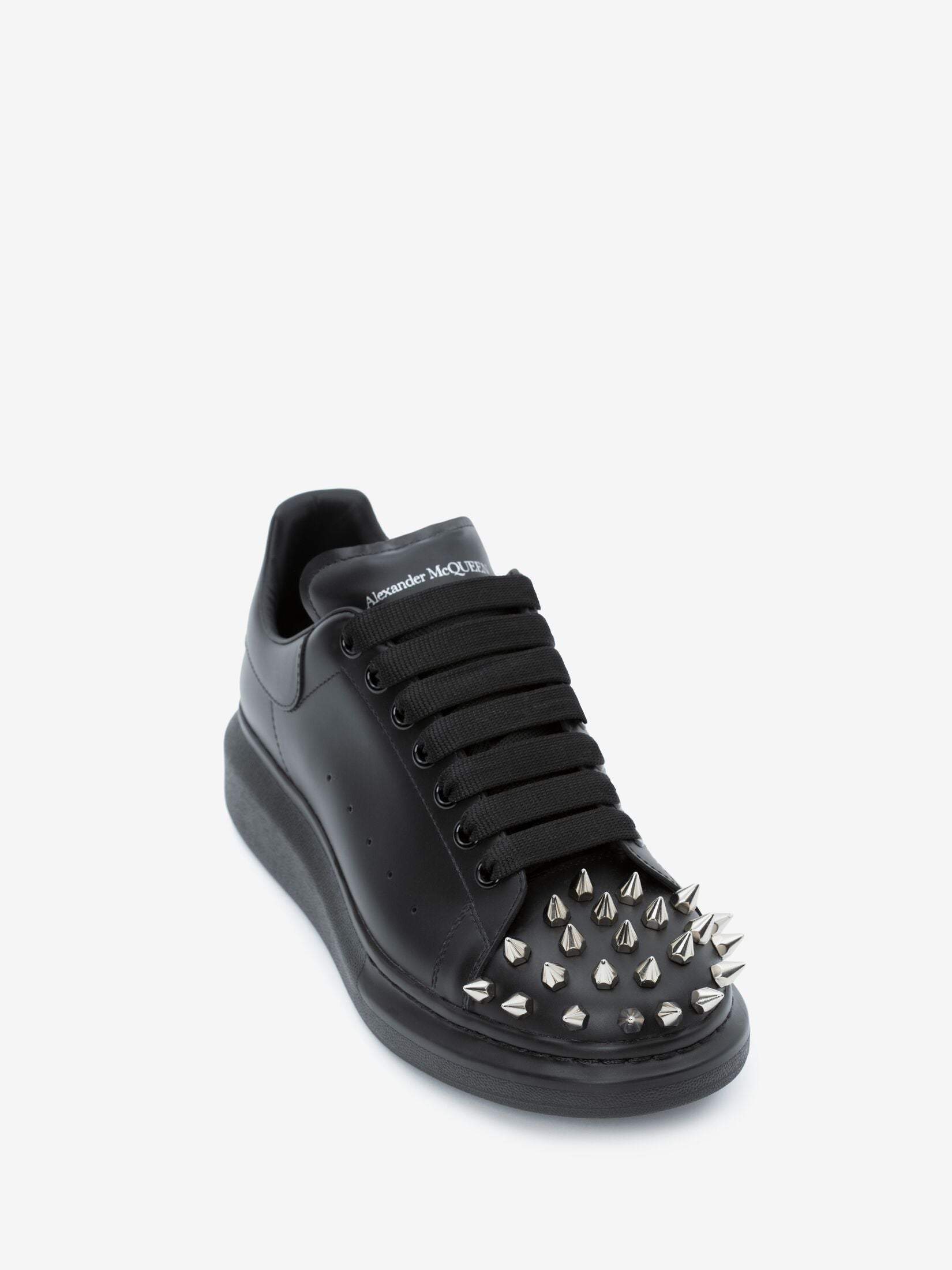 Alexander McQueen | Classic white and faded grey croc sneakers | Savannahs